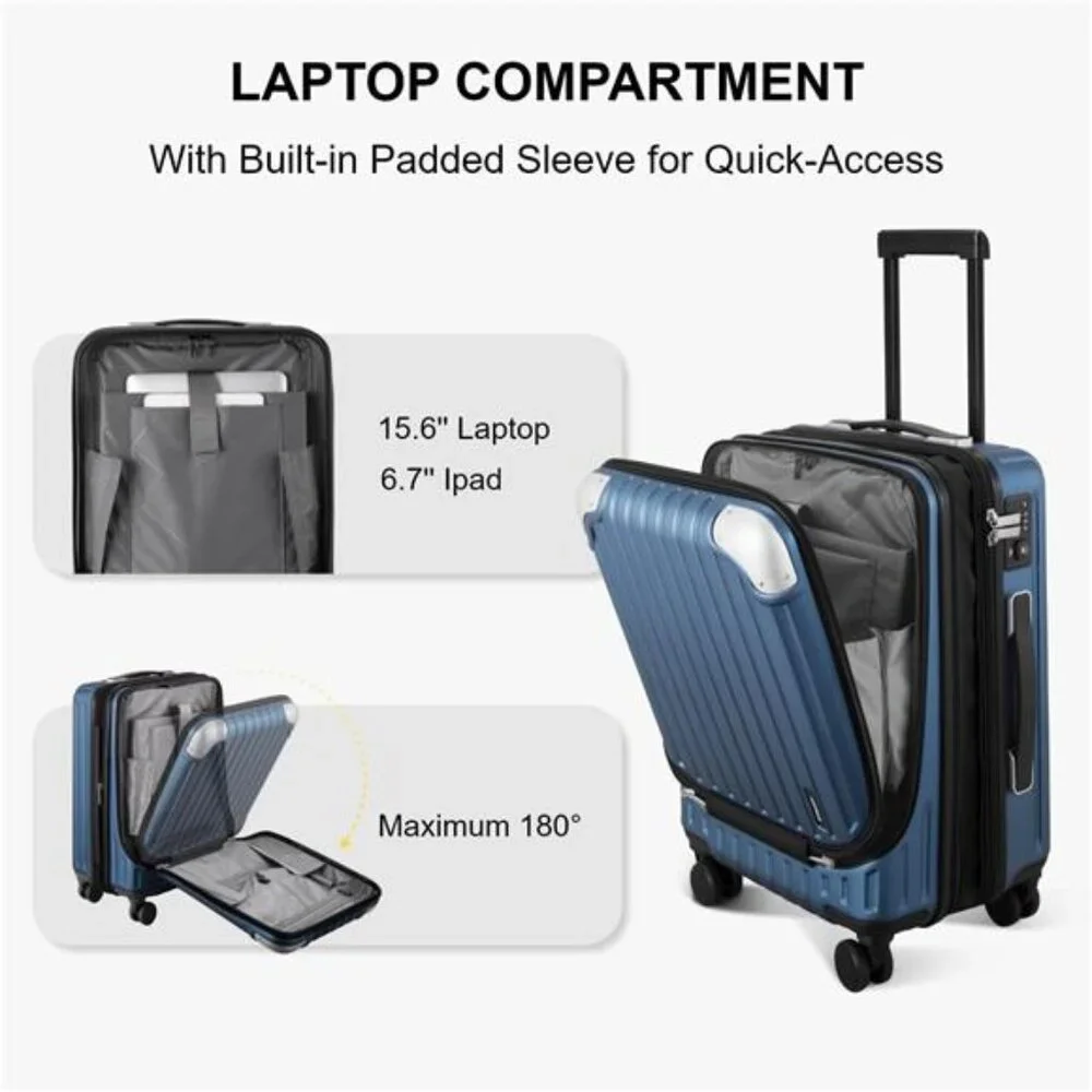 Carry on Luggage Airline Approved, 20 Inch Expandable Hard Sided With Wheels